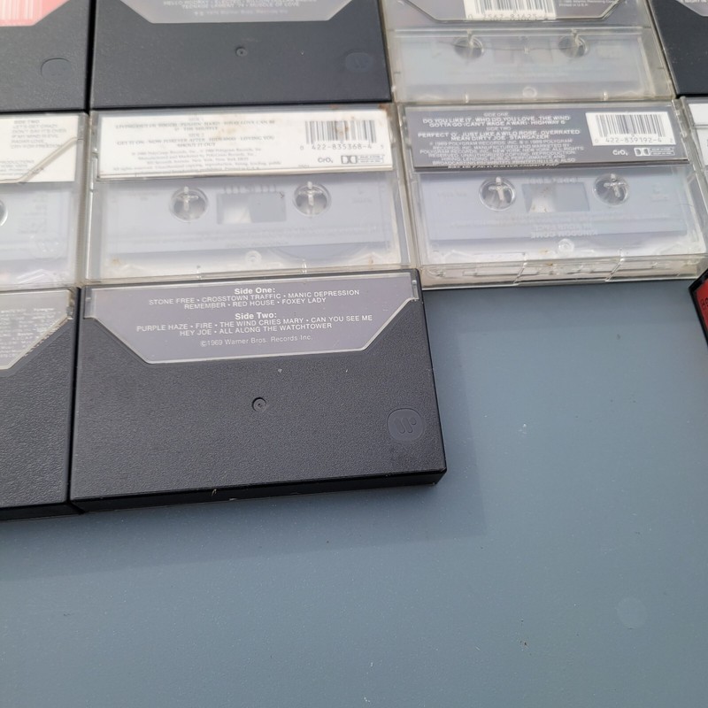 Lot of 14 Multiple Genre Music 60s & 70s Cassette Tapes Kiss, Whitesnake, Empire gallery