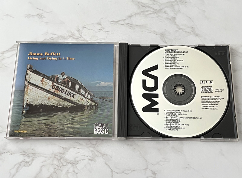 Jimmy Buffett Living And Dying In 3/4 Time CD ORIG. EARLY PRESS! MCAD-31059 OOP!