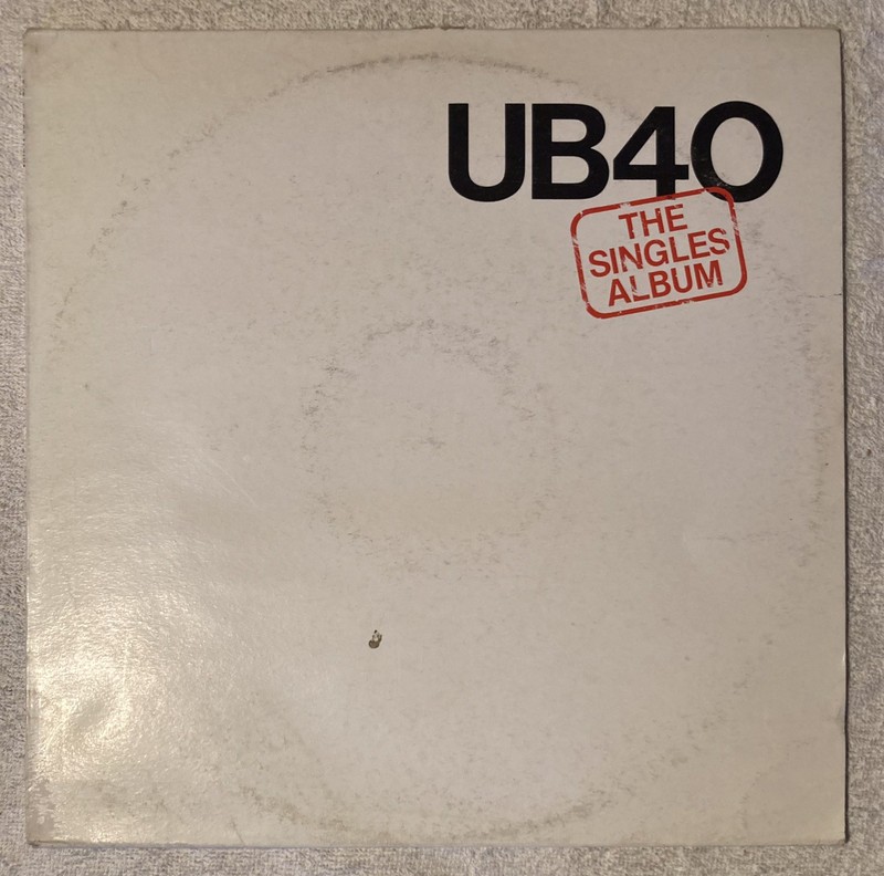 UB40 “The Singles Album” LP (1982 Ariston Italy) VG+ Vinyl
