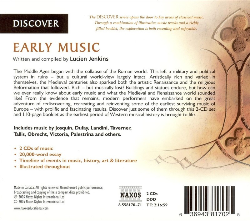 DISCOVER EARLY MUSIC