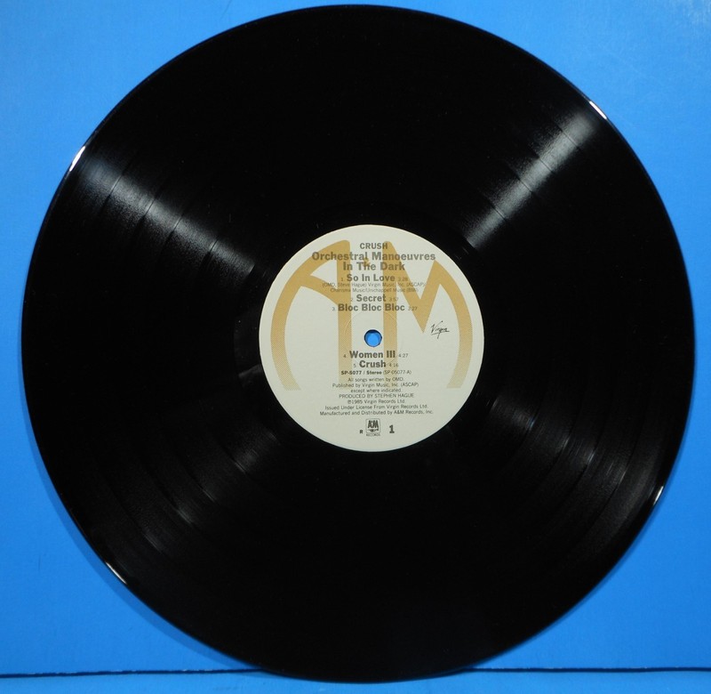 ORCHESTRAL MANOEUVRES IN THE DARK CRUSH 1985 SHRINK GREAT CONDITION VG++/VG++!!A gallery