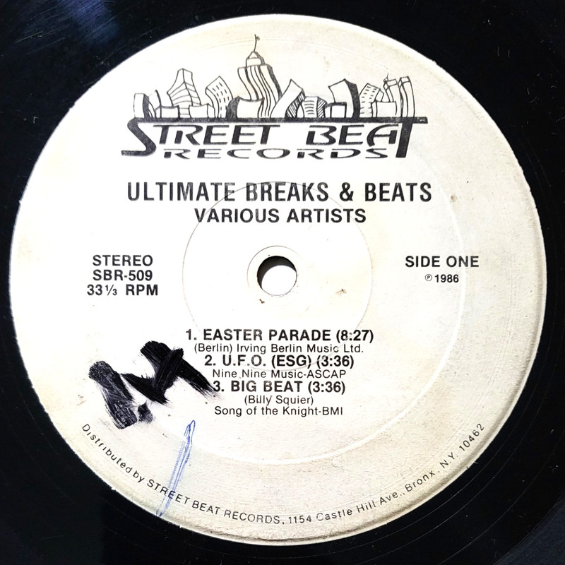 Ultimate Breaks & Beats LP 1986 Street Beat Vinyl Records jazz soul funk rock VG