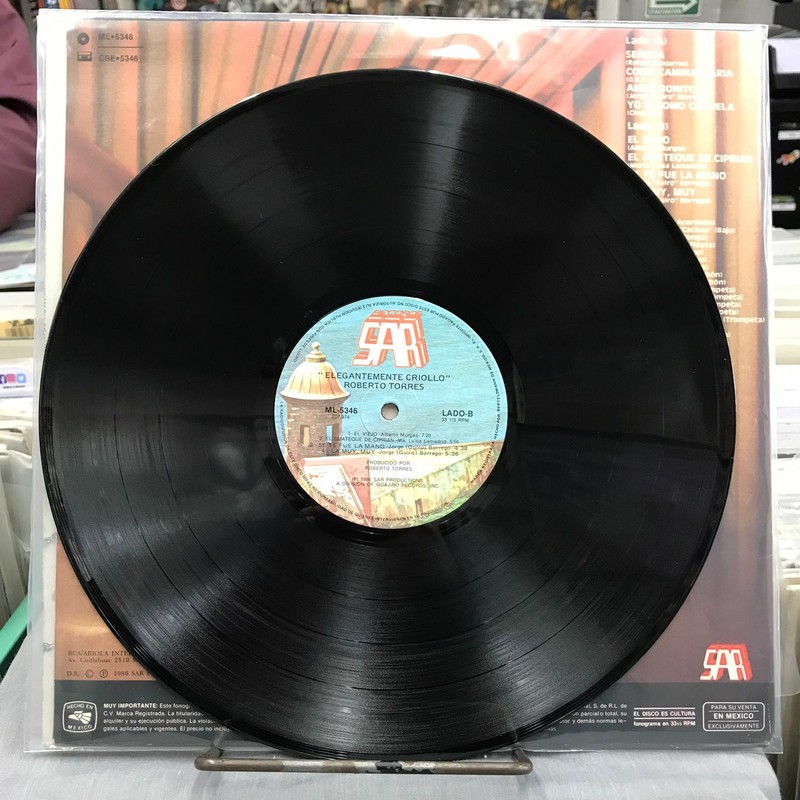 ROBERTO TORRES -ELEGANTEMENTE CRIOLLO- 1986 MEXICAN LP CUBAN SON gallery