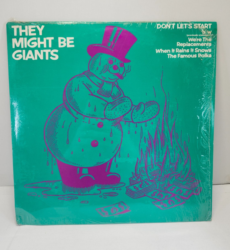 They Might Be Giants Don’t Let’s Start LP – VG++ Vinyl in Shrink Wrap – Rare!