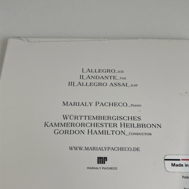 Marialy Pacheco : J.S. Bach Concerto No 7 in G Minor CD (2025) ***NEW*** gallery