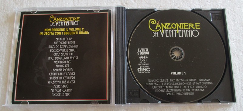 IL CANZONIERE DEL VENTENNIO Vol. 1 (2002) CD, Compilation, Fonotil – CD.ES.1001 gallery