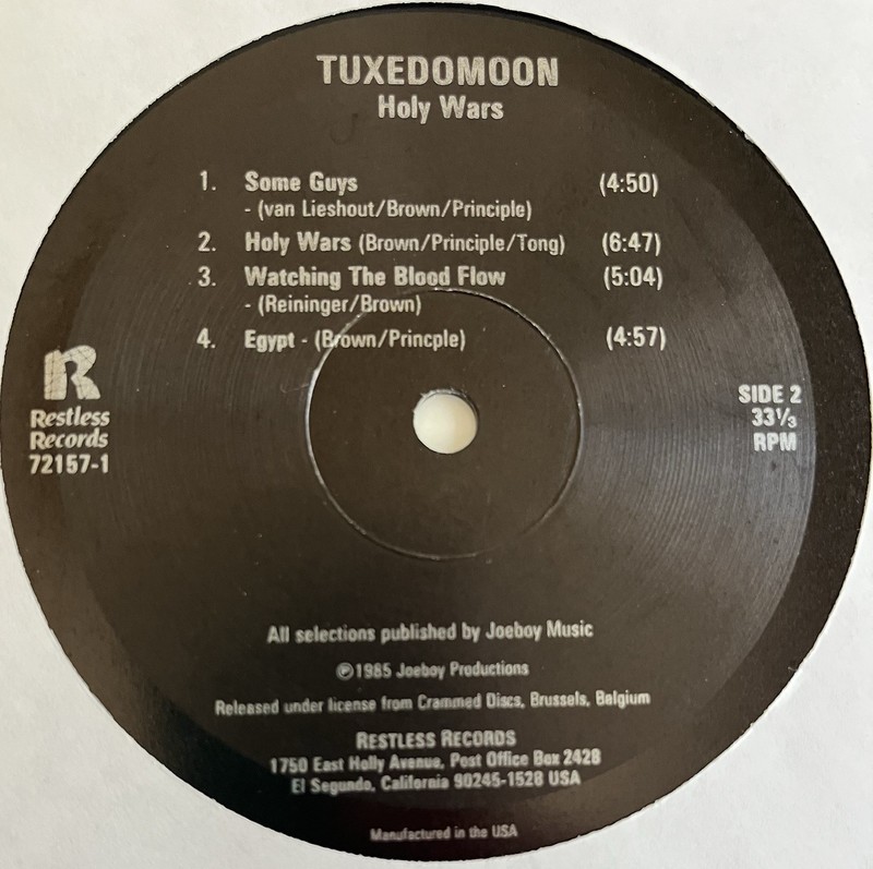 Tuxedo Moon Holy Wars Original 1985 Restless Lp Shrink Hype NM- gallery