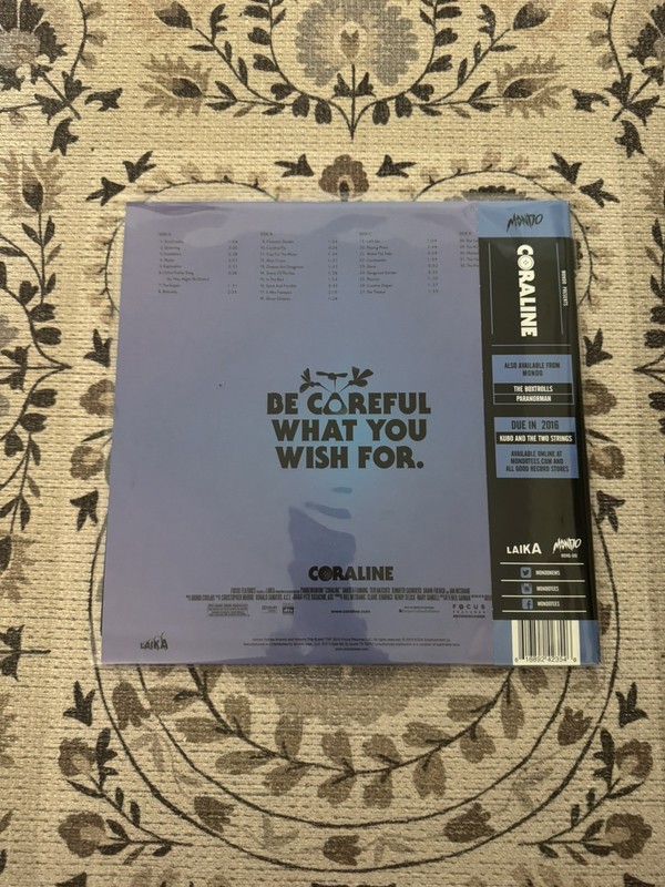 Coraline Vinyl Soundtrack Blue And Purple Swirl Mondo original LP gallery