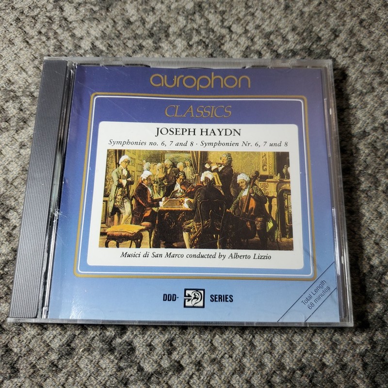 Joseph Haydn – Symphonies 6 7 8 CD 1989 Classical Aurophon Alberto Lizzio