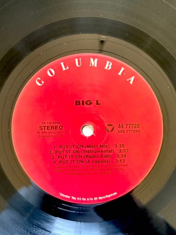 Big L Put It On 12 Inch 1995 US Original Columbia 44 77728 Hip Hop Vinyl Single gallery