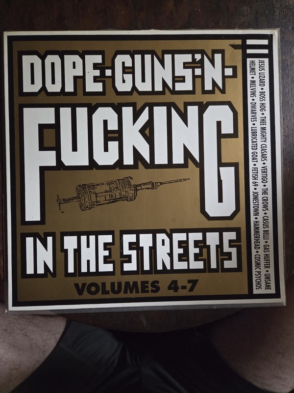 Various – Dope-Guns-n-Fucking In The Streets Volumes 4-7 1st Press 1990 M/VG+