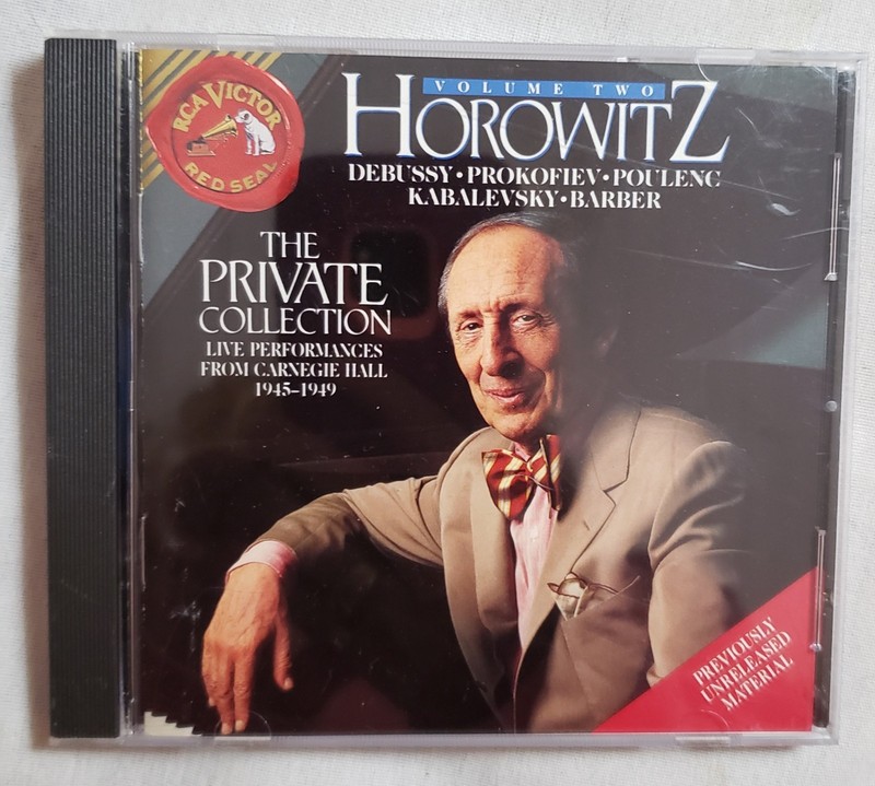 Horowitz CD Vol 2 66 min Carnegie Hall 1945-49 RCA Victor Red Seal BMG 1995