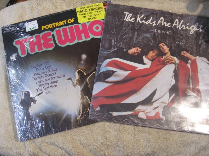 The Who The Kids Are Alright and Portrait of vinyl LP