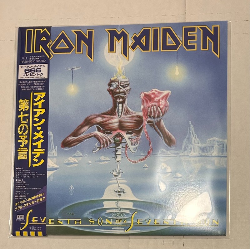 IRON MAIDEN «SEVENTH SON» Japan OBI VINYL LP reissue 2024 BRAND NEW SEALED
