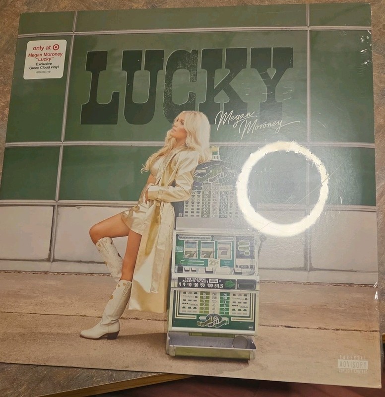 Megan Moroney «Lucky» 2LP Green Cloud Translucent Vinyl Record New & Sealed!