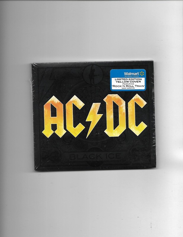 AC/DC- Black Ice *Wal-Mart Yellow Cover CD* w/Walmart hype sticker *Sealed*