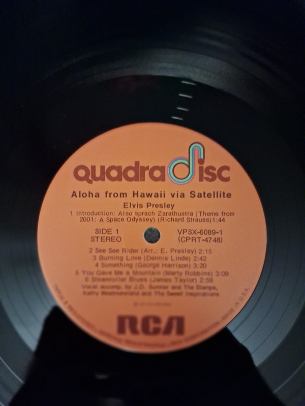 Elvis Presley Aloha From Hawaii Via Satellite RCA QuadraDisc Quad 2x12" 1973!! gallery