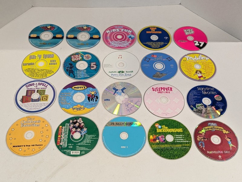 20 Loose Kids Music CDs | Sing-Alongs, Disney, Kidz Bop, The Wiggles