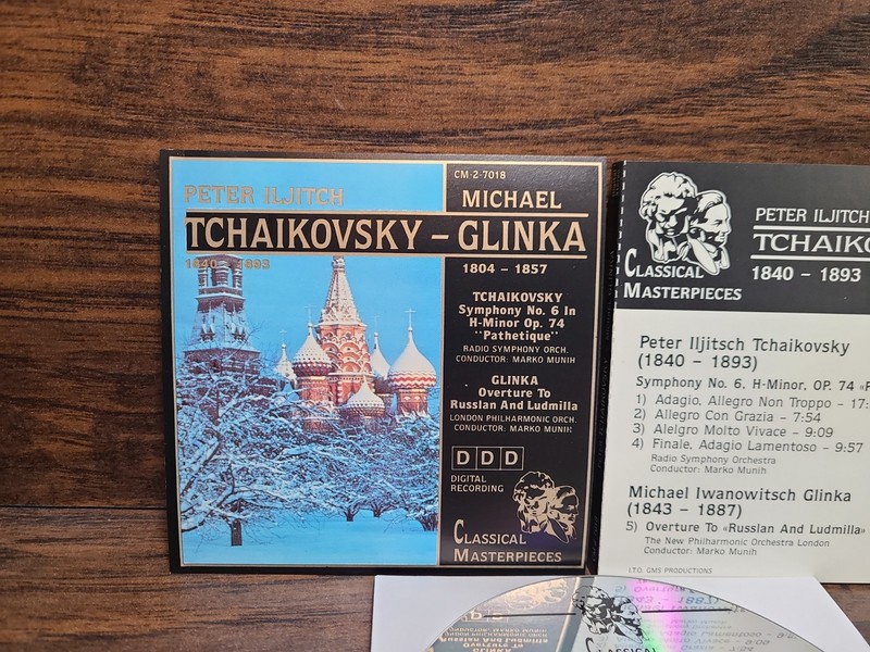 Tchaikovsky Glinka Symphony No 6 Pathetique Russian and Ludmila CD gallery