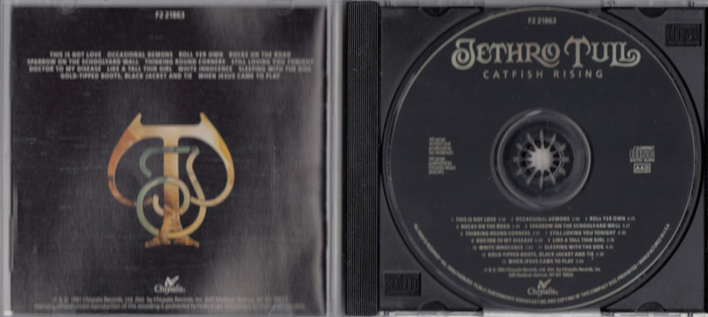 Jethro Tull - Catfish Rising (CD, 1991, Chrysalis Records) gallery