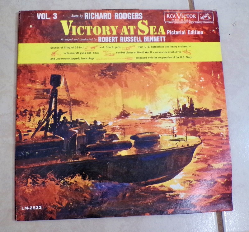 Victory At Sea Vol 3 RCA Red Seal Vinyl Bennett & Rodgers Record Pictorial Album