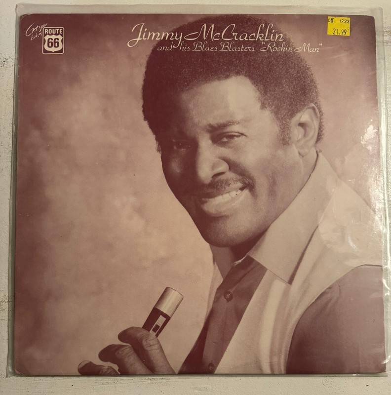 JIMMY MCCRACKLIN AND HIS BLUES BLASTERS – ROCKIN’ MAN – VINYL LP KIX-12 VG+ – A4