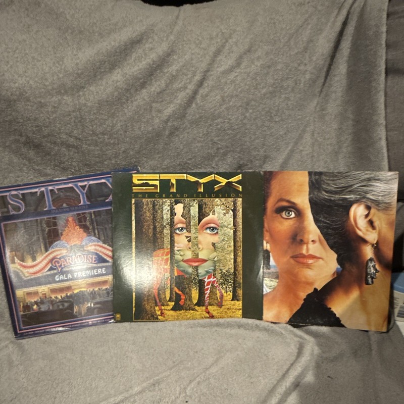 Styx * Paradise Theatre, Grand Illusion, Pieces of Eight * A&M 12″ Rock LP