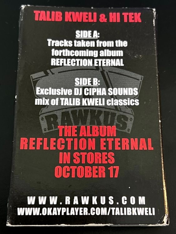 Talib Kweli & Hi-Tek Sampler Cassette Tape De La Sol Mos Def Reflection Eternal gallery
