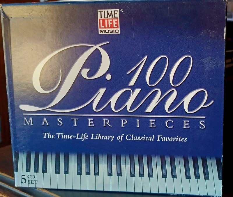 Time Life Music 100 Piano Masterpieces 5 CD Set Classical Favorites R11424