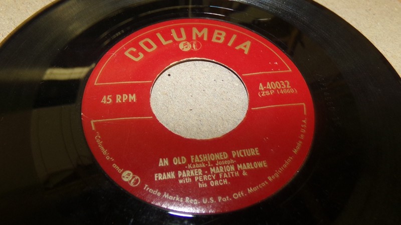 Frank Parker & Marion Marlowe AN OLD FASHIONED PICTURE (45RPM 7”