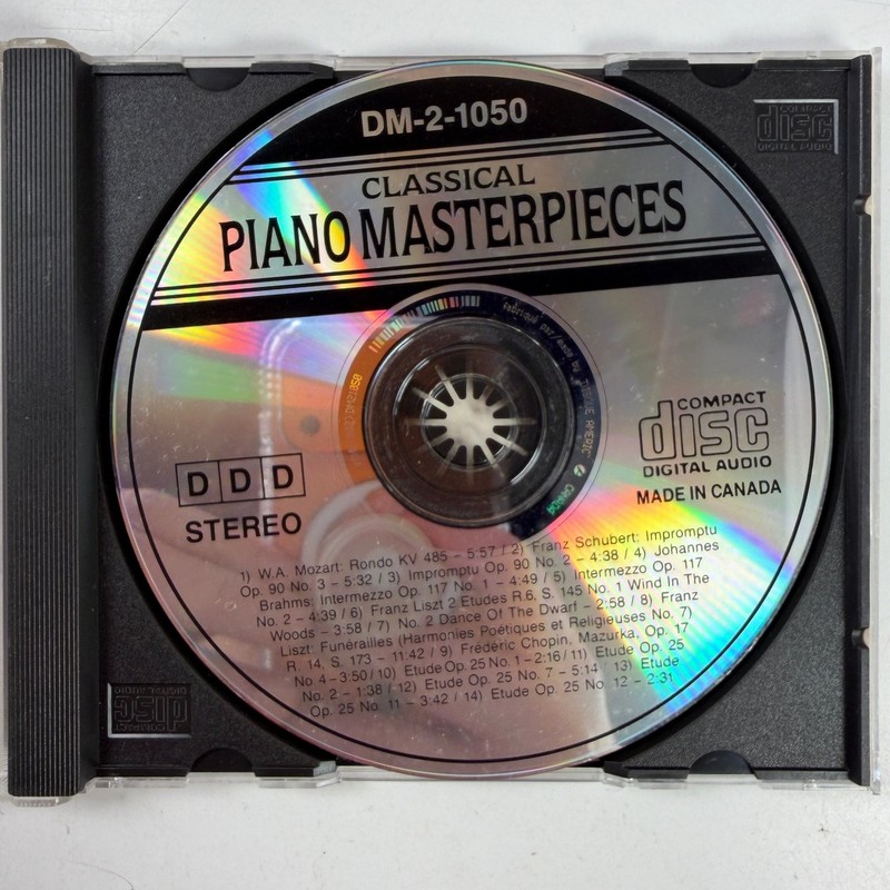 Classical Piano Masterpieces CD Dieter Goldman Mozart Schubert Brahms Liszt gallery