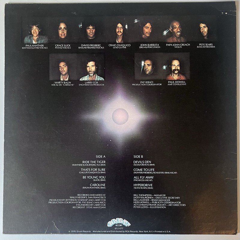 Jefferson Starship ‎Dragon Fly Vinyl LP 1974 Progressive Rock 70s gallery
