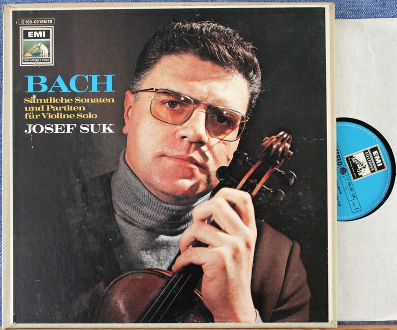 Suk. Bach (Sonatas and partitas, violin solo). EMI 183-02 168/70 (3) Box. NM
