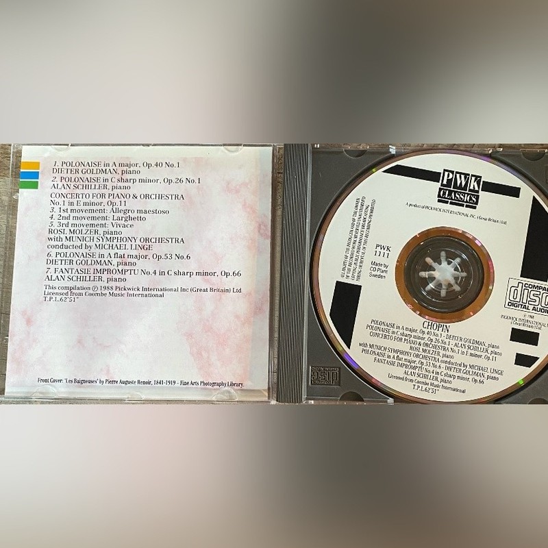 Vintage Chopin Piano Classics CD Remastered PWK 1111 Munich Symphony 1985 gallery