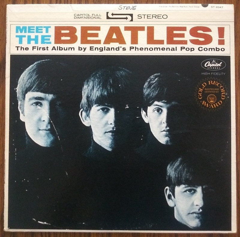THE BEATLES – Meet The Beatles! 1964 Vinyl LP Record Apple ST 2047 Repress 1971