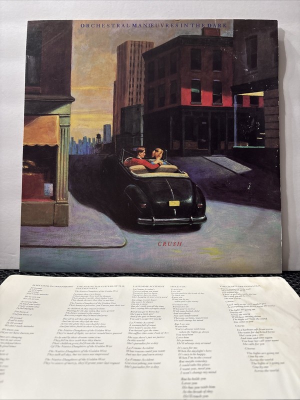 OMD Orchestral Manoeuvres in the Dark CRUSH 1985 LP Record Album A&M SP 5077 /EX