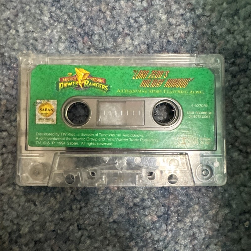 Mighty Morphin Power Rangers: Read & Sing Along: Lord Zedd’s Holiday Humbug RARE