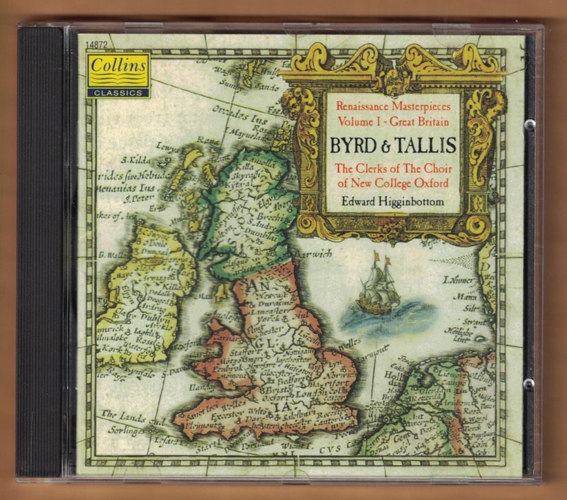 Renaissance Masterpieces Vol. 1 Great Britain Byrd & Tallis (CD, Collins)
