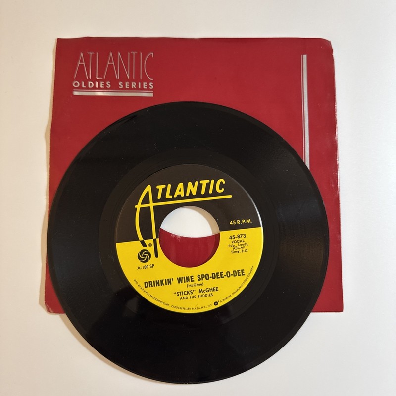 Sticks McGhee Drinkin’ Wine Spo-Dee-O-Dee / Blues Mixture 7″ 45rpm EX
