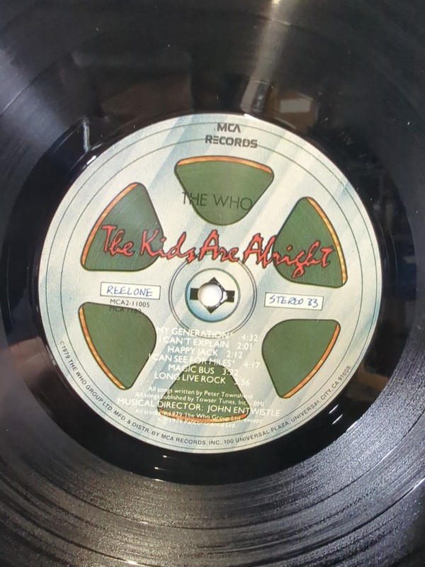 THE WHO "THE KIDS ARE ALRIGHT" MCA2-11005, 1979 VINYL, N/M INCLUDES BOOKLET gallery