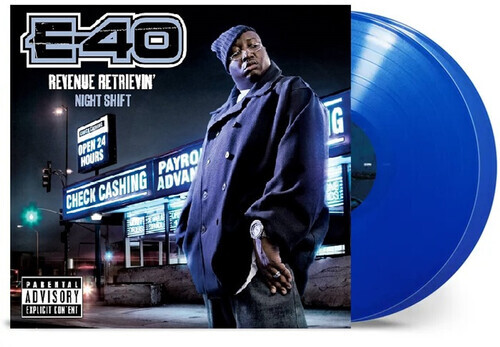 E-40 – Revenue Retrievin’: Night Shift [New Vinyl LP] Explicit, Blue, Colored Vi