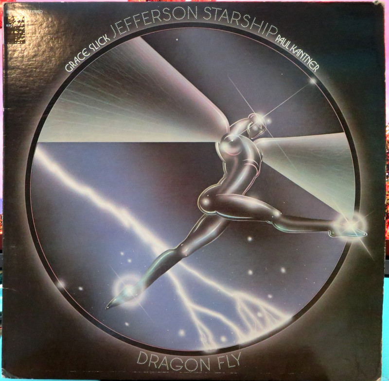 GRACE SLICK & PAUL KANTNER/JEFFERSON STARSHIP ~DRAGON FLY 1974 GRUNT LP w/SLEEVE