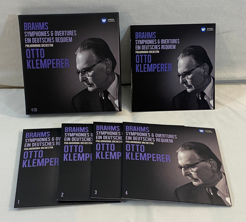 KLEMPERER Brahms Symphonies & Overtures Ein Deutsches Requiem 4-CD Schwarzkopf