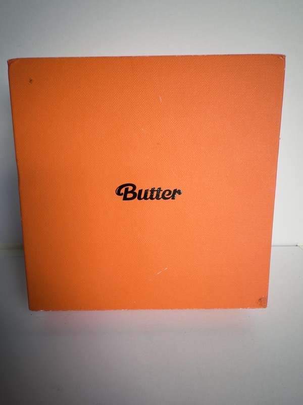 BTS Butter Peaches Ver. CD Single 2021 K-Pop Mighty Music Orange Box Poster
