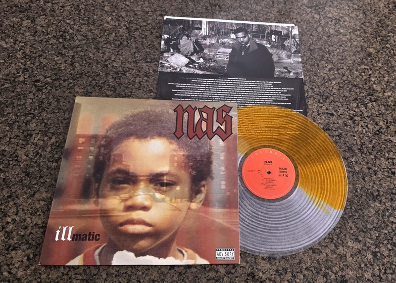 Nas – Illmatic LP Clear & Gold Split Vinyl Limited Edition exclusive Rare Hiphop