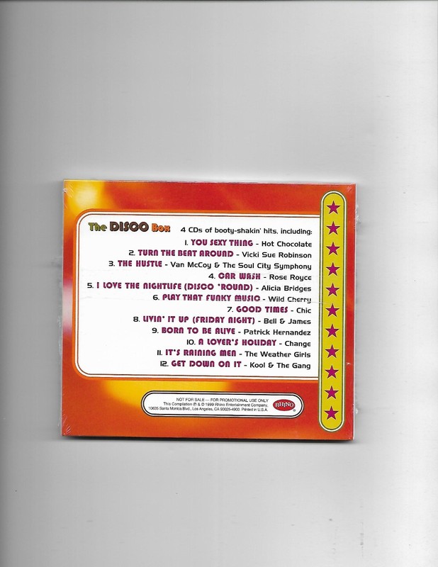 Rhino-The Disco Box-*Promo CD Sampler 12 cuts* fold open digipak slv **Sealed** gallery