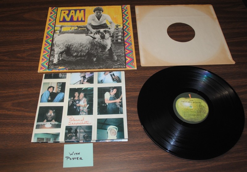 Paul McCartney/Wings~RAM (VG+/EX) LP Record~1971 Original Apple Release~LA Press