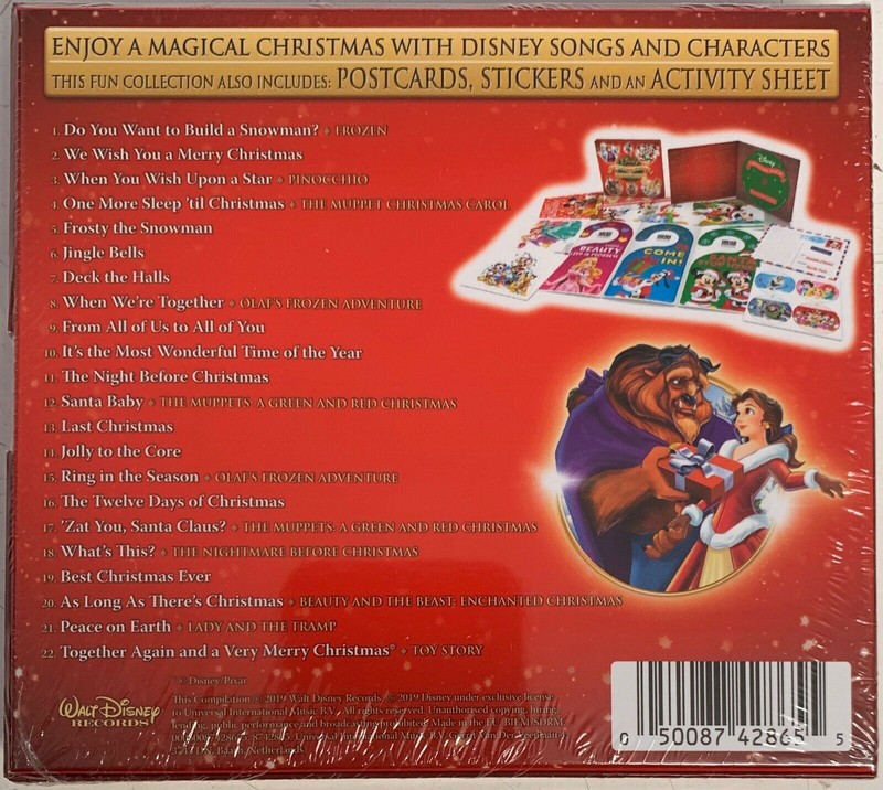 Disney Christmas Magic - Special Gift Set (CD) New Sealed - Stickers,Postcards. gallery