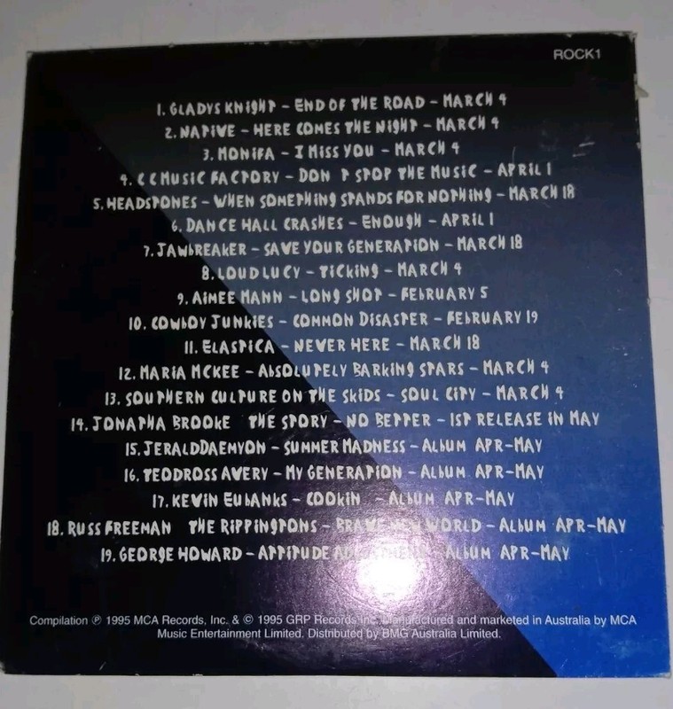 RARE PROMO ROCK SAMPLER CD DISC IS EXCELLENT CONDITION RARE PROMO ROCK CD 1995 gallery
