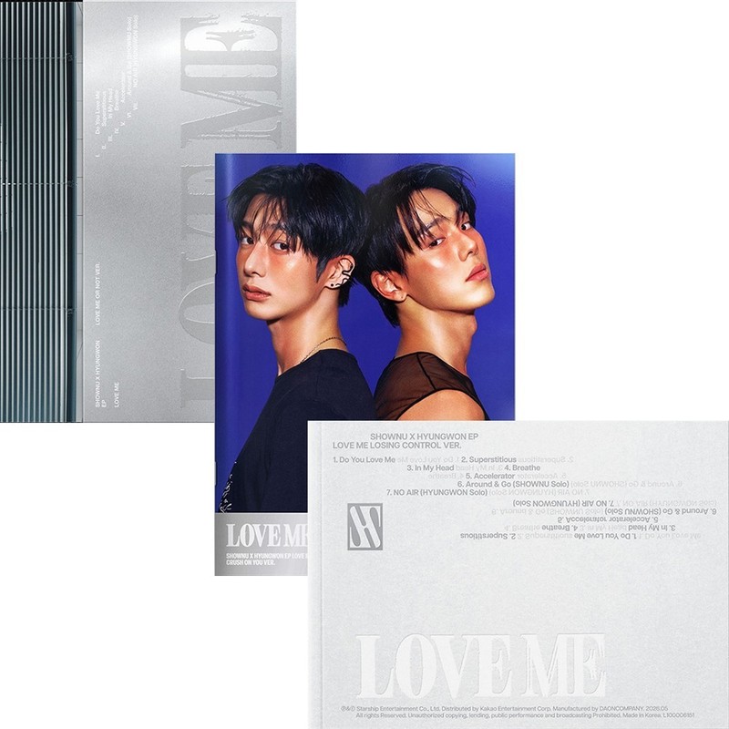 SHOWNU X HYUNGWON LOVE ME EP Album CD+Book+Card+Photo+POB+GIFT MONSTA X OFFICIAL